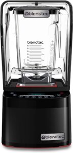 Blendtec Professional 800 Blender with WildSide+ Jar (90 oz), Sealed Sound Enclosure, Industries Strongest and Quietest Professional-Grade Power, 11-Speed Touch Slider, Self-Cleaning, Black