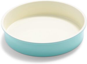 GreenLife Bakeware Healthy Ceramic Nonstick, 9" Round Cake Baking Pan, PFAS-Free, Turquoise