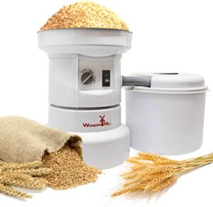 Powerful Electric Grain Mill Wheat Grinder for Home and Professional Use - High Speed Grain Grinder Flour Mill for Healthy Grains and Gluten-Free Flours -...