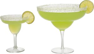 Giant XL Margarita Glass - 33oz - Fits Up to 8 Regular Margaritas - Fun Unique Summer Pool Party or Glassware for Mexican Dinner Night, Birthday or Any...
