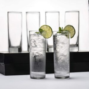 LEMONSODA Premium Highball Glass Set - Elegant Tom Collins Glasses Set of 6-12oz Tall Drinking Water Glasses - Bar Glassware for Mojito, Whiskey, Cocktail -...