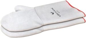 Vollum High-Heat Suede Oven Mitts, 1 Pair (17 Inch, Resistant to 932F)