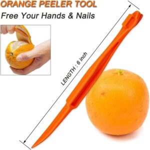 Plastic Orange Peeler Citrus Remover - Convenient Kitchen Gadget for Effortless Citrus Peeling