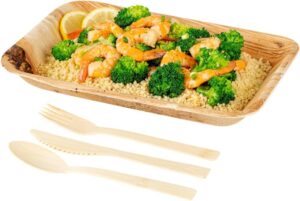 Bambuddha 7 Inch Bamboo Utensil Sets: Sustainable and Durable Disposable Cutlery for Eco-Conscious Dining