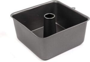 Ametalúrgica Non-Stick Square Angel Food Cake Pan 7-1/2 Inch x 7-1/2 Inch x 3-1/2 Inch High, 6-Cup Capacity