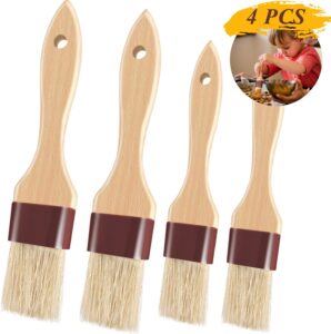Pastry Brushes for Baking Basting Brush with Boar Bristles and Beech Hardwood Handles Culinary Oil Brush for Barbecue Butter Grill BBQ Sauce Baster Marinade...