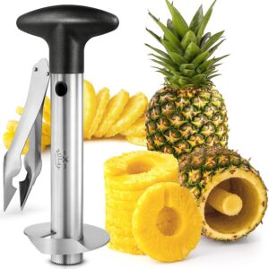 Effortless Pineapple Corer and Slicer - Zulay Stainless Steel Tool for Quick Core Removal and Perfect Rings