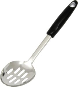 Chef Craft Heavy Duty Slotted Spoon, 12 inch, Stainless Steel