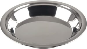 Lindy's - 5M871 Lindy's Stainless Steel 9 inch pie pan, Silver