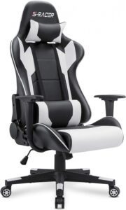 Homall Gaming Chair Office Chair High Back Computer Chair Leather Desk Chair Racing Executive Ergonomic Adjustable Swivel Task Chair with Headrest and...