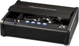 SentrySafe Biometric Gun Safe: Secure Handgun Storage with Fingerprint Scanner