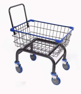 Cart&Supply Heavy Duty Household & Commercial Charcoal Grey Cart with U- Handle (Blue)