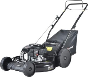 PowerSmart Lawn Mower, 22-inch & 170CC, Gas Powered Self-Propelled Lawn Mower with 4-Stroke Engine, 3-in-1 Gas Mower in Color Black, 5 Adjustable Heights (1.18''-3.02'')