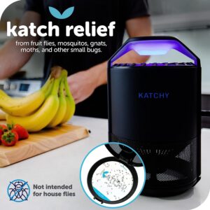 Katchy Indoor Insect Trap - Catcher & Killer for Mosquitos, Gnats, Moths, Fruit Flies - Non-Zapper Traps for Inside Your Home - Catch Insects Indoors...