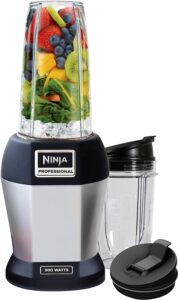 Ninja Pro Personal Blender with 900 Watt Base and Vitamin and Nutrient Extraction for Shakes and Smoothies with 18 and 24-Ounce Cups (BL450)