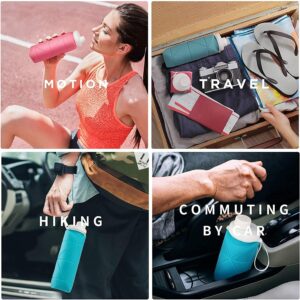 SPECIAL MADE Collapsible Water Bottles Leakproof Valve Reuseable BPA Free Silicone Foldable Water Bottle for Gym Camping Hiking Travel Sports Lightweight Durable 20oz (4 color mix 2nd version)