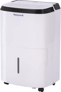 Honeywell 20 Pint Energy Star Dehumidifier for Small Basements & Crawl Spaces with Mirage Display, Washable Filter to Remove Odor, and Filter Change Alert