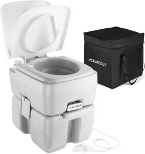 Alpcour Portable Toilet – The Ultimate On-the-Go Commode Solution