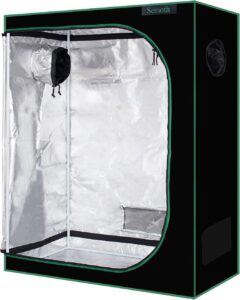 SEMOTH 4x2 Grow Tent, 48"x24"x60" High Reflective 600D Mylar Waterproof Non-Light Leaking Greenhouse for Hydroponics Indoor Plant