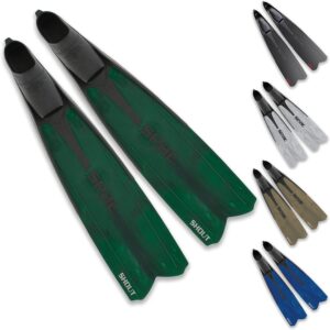 SEAC Unisex's Shout Camo S700, Long Fins for Scuba Diving, Spearfishing and Freediving