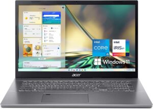 Acer Aspire 5 A517-53-5087 Laptop | 17.3" Full HD IPS Display | 12th Gen Intel Core i5-1235U | 16GB DDR4 | 512GB NVMe SSD | 802.11ax Wi-Fi 6 | Thunderbolt 4 | Fingerprint Reader | Backlit Keyboard