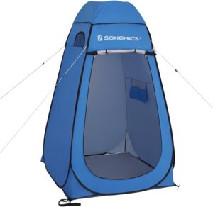 Abco Pop Up Privacy Tent, Changing Tent Pop Up Instant Portable Outdoor Shower Tent, Camp Toilet, Pop Up Changing Tent, Rain Shelter with Window for Camping & Beach Easy Set Up, Foldable w/ Carry Bag