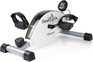 DeskCycle Under Desk Bike Pedal Exerciser - Mini Exercise Bike Desk Cycle, Leg Exerciser for Physical Therapy & Desk Exercise - Adjustable Leg and...