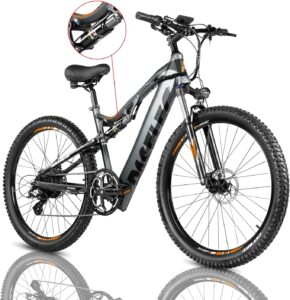 PASELEC Electric Bike with BaFang Motor 750W Peak: Full Suspension E-Bike for a Powerful and Comfortable Ride