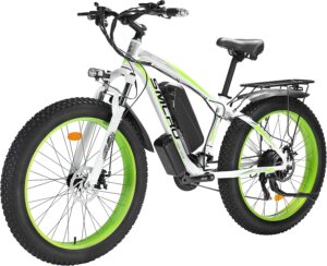 YinZhiBoo Electric Bike E-Bike Fat Tire Electric Bicycle 26" 4.0 Adults Ebike 1000W Removable 48V/13AH Battery 21-Speed Shifting for Trail Riding/Excursion/Commute UL and GCC Certified