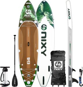 NIXY Newport Inflatable Stand Up Paddle Board - Premium All Around SUP